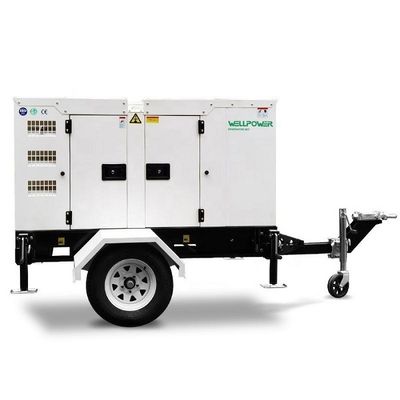 Αθόρυβοι κινητοί γεννήτριες ντίζελ 100kVA 80KW Δυναμική ονομαστικής ισχύος συχνότητα 50 Hz/ 60 Hz