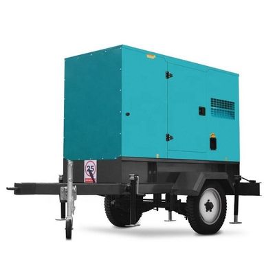 Εργασία πεδίου 250KVA Συσκευή γεννήτριας ντίζελ τύπου ρυμουλκούμενου με κινητήρα Perkins 1106D-E70TAG5